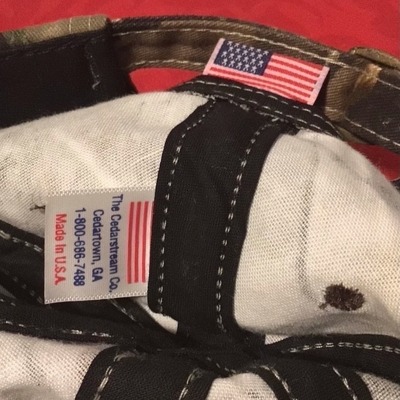 VINTAGE Teamsters Union Camo USA Trucker Hat Cap - Picture 7 of 7